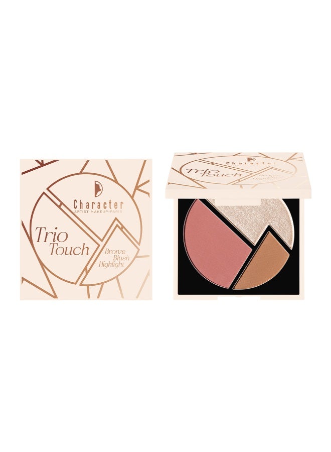 Character Trio Touch Bronze Blush-Highlight Palette - Image 2